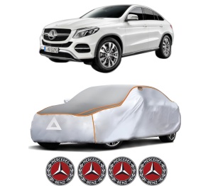 Husa Prelata Antigrindina Auto MERCEDES-BENZ GLE Coupe (C292) din 2015-2019, Protectie auto contra intemperiilor la grindina, Waterproof, 4x Stickere auto MERCEDES-BENZ - Img 2