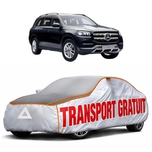 Husa Prelata Antigrindina Auto MERCEDES-BENZ GLS (X167) din 2019-2023, Protectie auto contra intemperiilor la grindina, Waterproof, 4x Stickere auto MERCEDES-BENZ