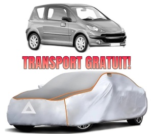 Husa Prelata Antigrindina Auto PEUGEOT 1007 (KM_) din 2005-2007, Protectie auto contra intemperiilor la grindina, Waterproof, 4x Stickere auto PEUGEOT
