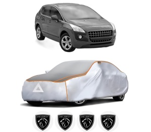 Husa Prelata Antigrindina Auto PEUGEOT 3008 Van (0U_) din 2009-2016, Protectie auto contra intemperiilor la grindina, Waterproof, 4x Stickere auto PEUGEOT - Img 2