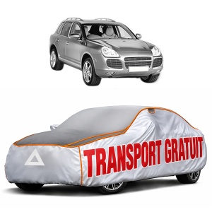 Husa Prelata Antigrindina Auto PORSCHE CAYENNE (9PA) din 2002-2010, Protectie auto contra intemperiilor la grindina, Waterproof, 4x Stickere auto PORSCHE