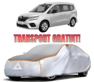 Husa Prelata Antigrindina Auto RENAULT KANGOO III Box Body/MPV din 2021-2022, Protectie auto contra intemperiilor la grindina, Waterproof, 4x Stickere auto RENAULT
