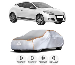 Husa Prelata Antigrindina Auto RENAULT MEGANE III Coupe (DZ0/1_) din 2008-2016, Protectie auto contra intemperiilor la grindina, Waterproof, 4x Stickere auto RENAULT - Img 2