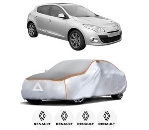 Husa Prelata Antigrindina Auto RENAULT MEGANE III Hatchback Van (BZ_) din 2008-2015, Protectie auto contra intemperiilor la grindina, Waterproof, 4x Stickere auto RENAULT - Img 2