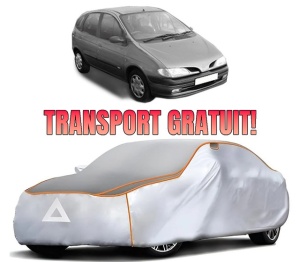 Husa Prelata Antigrindina Auto RENAULT MEGANE Scénic (JA0/1_) din 1996-1999, Protectie auto contra intemperiilor la grindina, Waterproof, 4x Stickere auto RENAULT