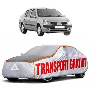 Husa Prelata Antigrindina Auto RENAULT THALIA I (LB_) din 1998-2009, Protectie auto contra intemperiilor la grindina, Waterproof, 4x Stickere auto RENAULT