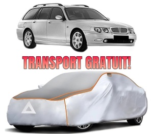 Husa Prelata Antigrindina Auto ROVER 75 I Tourer (RJ) din 2001-2005, Protectie auto contra intemperiilor la grindina, Waterproof, 4x Stickere auto ROVER