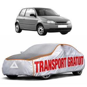 Husa Prelata Antigrindina Auto SEAT AROSA (6H1) din 1997-2004, Protectie auto contra intemperiilor la grindina, Waterproof, 4x Stickere auto SEAT