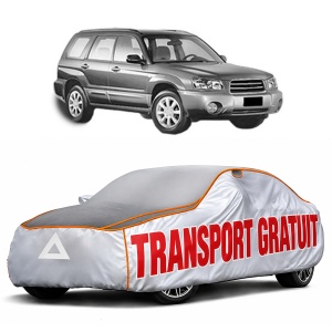 Husa Prelata Antigrindina Auto SUBARU FORESTER (SG_) din 2002-2008, Protectie auto contra intemperiilor la grindina, Waterproof, 4x Stickere auto SUBARU