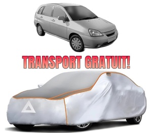 Husa Prelata Antigrindina Auto SUZUKI LIANA Hatchback din 2001-2007, Protectie auto contra intemperiilor la grindina, Waterproof, 4x Stickere auto SUZUKI