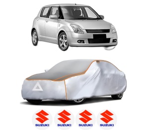 Husa Prelata Antigrindina Auto SUZUKI SWIFT III (MZ, EZ) din 2005-2015, Protectie auto contra intemperiilor la grindina, Waterproof, 4x Stickere auto SUZUKI - Img 2