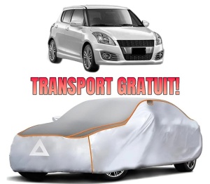 Husa Prelata Antigrindina Auto SUZUKI SWIFT IV (FZ, NZ) din 2010-2013, Protectie auto contra intemperiilor la grindina, Waterproof, 4x Stickere auto SUZUKI