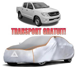 Husa Prelata Antigrindina Auto TOYOTA HILUX VII Platform/Chassis (_N1_, _N2_) din 2005, Protectie auto contra intemperiilor la grindina, Waterproof, 4x Stickere auto TOYOTA