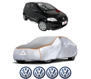 Husa Prelata Antigrindina Auto Volskwagen FOX Van (5Z1) din 2010-2011, Protectie auto contra intemperiilor la grindina, Waterproof, 4x Stickere auto Volskwagen - Img 2
