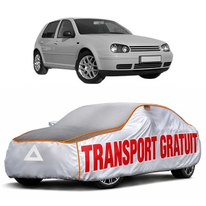 Husa Prelata Antigrindina Auto Volskwagen GOLF IV (9B3) din 2008-2014, Protectie auto contra intemperiilor la grindina, Waterproof, 4x Stickere auto Volskwagen