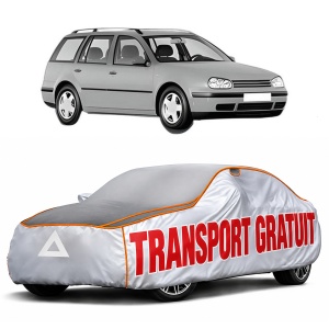 Husa Prelata Antigrindina Auto Volskwagen GOLF IV Variant (1J5) din 1999-2006, Protectie auto contra intemperiilor la grindina, Waterproof, 4x Stickere auto Volskwagen