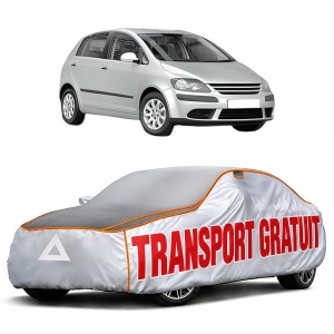 Husa Prelata Antigrindina Auto Volskwagen GOLF PLUS V (5M1, 521) din 2004-2013, Protectie auto contra intemperiilor la grindina, Waterproof, 4x Stickere auto Volskwagen