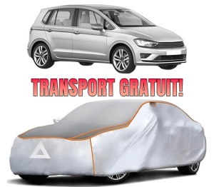 Husa Prelata Antigrindina Auto Volskwagen GOLF SPORTSVAN VII (AM1, AN1) din 2014-2020, Protectie auto contra intemperiilor la grindina, Waterproof, 4x Stickere auto Volskwagen