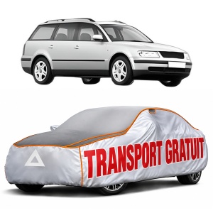Husa Prelata Antigrindina Auto Volskwagen PASSAT B5 Variant (3B5) din 1997-2000, Protectie auto contra intemperiilor la grindina, Waterproof, 4x Stickere auto Volskwagen