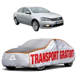 Husa Prelata Antigrindina Auto Volskwagen PASSAT B7 (A32, A33) din 2011-2020, Protectie auto contra intemperiilor la grindina, Waterproof, 4x Stickere auto Volskwagen