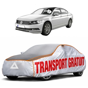 Husa Prelata Antigrindina Auto Volskwagen PASSAT B8 (3G2, CB2) din 2014-2024, Protectie auto contra intemperiilor la grindina, Waterproof, 4x Stickere auto Volskwagen