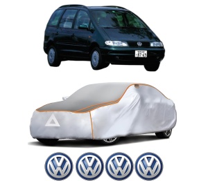 Husa Prelata Antigrindina Auto Volskwagen SHARAN VAN (7M_) din 1996-2010, Protectie auto contra intemperiilor la grindina, Waterproof, 4x Stickere auto Volskwagen - Img 2