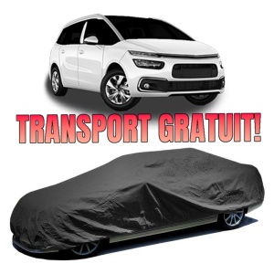 Husa prelata auto pentru CITROEN C4 SPACETOURER (3D_) 2018 - 2019, culoare negru, material textil impermeabil, rezistanta la intemperii praf UV, CARPASSION Husa Protectie