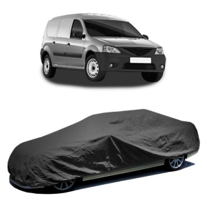 Husa prelata auto pentru DACIA LOGAN EXPRESS (FS_) 2007 - 2012, culoare negru, material textil impermeabil, rezistanta la intemperii praf UV, CARPASSION Husa Protectie - Img 2