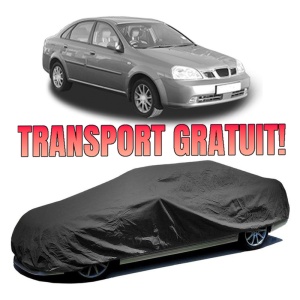 Husa prelata auto pentru DAEWOO NUBIRA Saloon (J200) 2003 - 2004, culoare negru, material textil impermeabil, rezistanta la intemperii praf UV, CARPASSION Husa Protectie