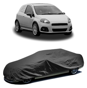 Husa prelata auto pentru FIAT GRANDE PUNTO Van (199_) 2006 - 2013, culoare negru, material textil impermeabil, rezistanta la intemperii praf UV, CARPASSION Husa Protectie - Img 2