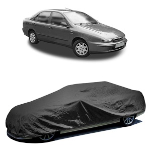 Husa prelata auto pentru FIAT MAREA (185_) 1996 - 2002, culoare negru, material textil impermeabil, rezistanta la intemperii praf UV, CARPASSION Husa Protectie - Img 2