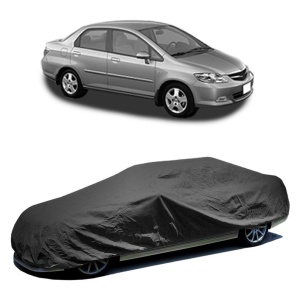 Husa prelata auto pentru HONDA CITY V Saloon (GM2, GM3) 2008, culoare negru, material textil impermeabil, rezistanta la intemperii praf UV, CARPASSION Husa Protectie - Img 2