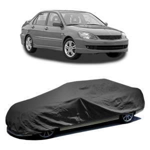 Husa prelata auto pentru MITSUBISHI LANCER VII (CS_A, CT_A) 2000 - 2013, culoare negru, material textil impermeabil, rezistanta la intemperii praf UV, CARPASSION Husa Protectie - Img 2