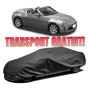 Husa prelata auto pentru NISSAN 350Z Roadster (Z33) 2004 - 2009, culoare negru, material textil impermeabil, rezistanta la intemperii praf UV, CARPASSION Husa Protectie
