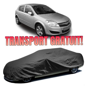 Husa prelata auto pentru OPEL ASTRA H CLASSIC Hatchback (A04) 2009, culoare negru, material textil impermeabil, rezistanta la intemperii praf UV, CARPASSION Husa Protectie