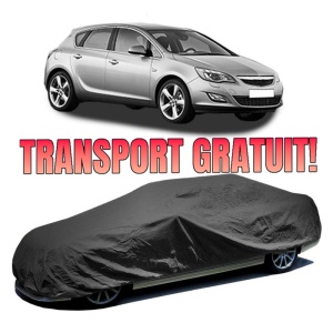 Husa prelata auto pentru OPEL ASTRA J (P10) 2009 - 2015, culoare negru, material textil impermeabil, rezistanta la intemperii praf UV, CARPASSION Husa Protectie