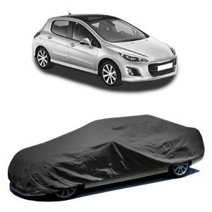 Husa prelata auto pentru PEUGEOT 308 I (4A_, 4C_) 2007 - 2015, culoare negru, material textil impermeabil, rezistanta la intemperii praf UV, CARPASSION Husa Protectie - Img 2