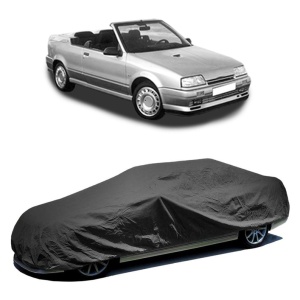 Husa prelata auto pentru RENAULT 19 I Cabriolet (D53_) 1991 - 1992, culoare negru, material textil impermeabil, rezistanta la intemperii praf UV, CARPASSION Husa Protectie - Img 2