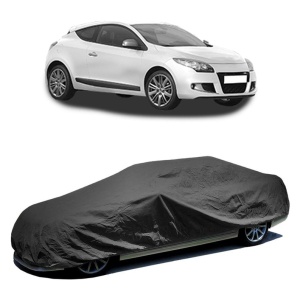 Husa prelata auto pentru RENAULT MEGANE III Coupe (DZ0/1_) 2008 - 2016, culoare negru, material textil impermeabil, rezistanta la intemperii praf UV, CARPASSION Husa Protectie - Img 2