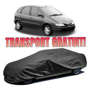 Husa prelata auto pentru RENAULT MEGANE Scénic VAN (JA0/1_) 1997 - 1999, culoare negru, material textil impermeabil, rezistanta la intemperii praf UV, CARPASSION Husa Protectie