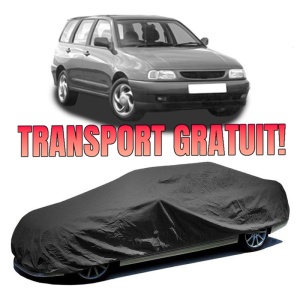 Husa prelata auto pentru SEAT CORDOBA Vario (6K5) 1996 - 2002, culoare negru, material textil impermeabil, rezistanta la intemperii praf UV, CARPASSION Husa Protectie