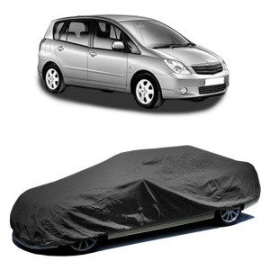 Husa prelata auto pentru TOYOTA COROLLA Verso (_E12_) 2001 - 2004, culoare negru, material textil impermeabil, rezistanta la intemperii praf UV, CARPASSION Husa Protectie - Img 2