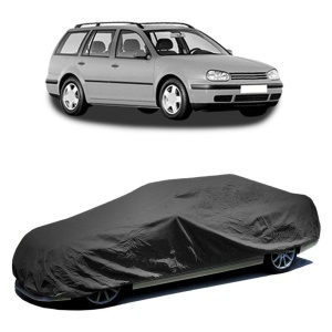 Husa prelata auto pentru Volkswagen Golf IV Variant (1J5) 1999 - 2006, culoare negru, material textil impermeabil, rezistanta la intemperii praf UV, CARPASSION Husa Protectie - Img 2
