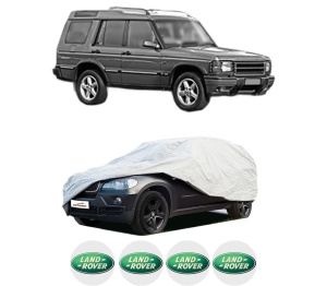 Husa tip prelata auto LAND ROVER DISCOVERY II (L318) din 1998-2004, Culoare Gri, material textil impermeabil, rezistanta la intemperii praf UV, CARPASSION Husa Protectie, 4 Stickere auto cu LAND ROVER - Img 2