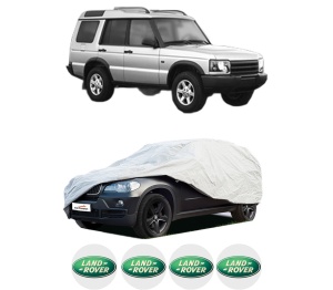Husa tip prelata auto LAND ROVER DISCOVERY III (L319) din 2004-2009, Culoare Gri, material textil impermeabil, rezistanta la intemperii praf UV, CARPASSION Husa Protectie, 4 Stickere auto cu LAND ROVER - Img 2