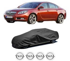 Husa tip prelata auto OPEL INSIGNIA A Saloon (G09) din 2008-2017, Culoare Negru, material textil impermeabil, rezistanta la intemperii praf UV, CARPASSION Husa Protectie, 4 Stickere auto cu OPEL - Img 2