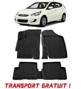 Hyundai Accent (Mc) (2006-2010) Set covorase auto cauciuc G.Modern Line 3D transport gratuit accesorii pentru autoturismul tau - masina v50411