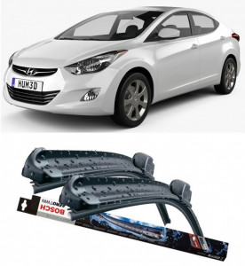 Hyundai Elantra Set 2 stergatoare parbriz Bosch Bosch Aerotwin 65 cm/40 cm compatibile cu Hyundai Elantra VI Saloon (Ad, Ada) din 2015 (65 cm / 40 cm) accesorii pentru autoturismul tau - masina v124980