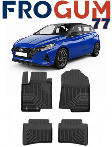 Hyundai I20 III Din 10.2020 - Prezent, Hatchback , Set Covorase Auto Tip Tavita Premium 3D, din cauciuc accesorii pentru autoturismul tau - masina v169351