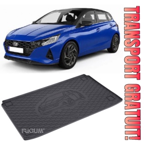 Hyundai I20 Tavita pentru portbagaj din cauciuc, compatibila Hyundai I20 III fabricatie 10.2020 - prezent, caroserie hatchback, portbagaj inferior si superior